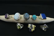 bagues argent 925 pierres